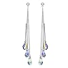 HOMEYU® Boucles d’oreilles Pendantes en Argent 925, Boucles d’oreilles Pendantes avec Cristaux Swarovski Elements…