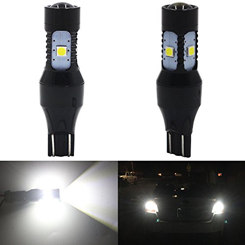 JAVR - Pack of 2 - 6000K Extremely Bright 1200Lums Xenon White 921 T15 912 W16W New Version LED Light - 3030 Chipsets 6 SMD Replacement Lamps For 12V-24V Bulb Backup Reverse Parking Lights