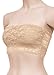 TL Women's Full Floral Lace Strapless Seamless Stretchy Bandeau Tube Bra Top SET6-BLK_WHT_CHA_BLU_COR_LBE XL