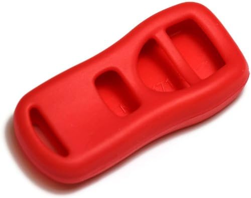 Red Silicone Key Fob Cover Case Smart Remote Pouches Protection Key Chain Fits: Nissan Xterra 02-12