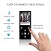 8GB MP3 Player with Bluetooth 4.0, Dansrueus Lossless HiFi Sound Audio Music Player with FM Radio/Recorder, Metal Shell Touch Button (Expandable SD Card up to 64GB) (M05 Black)