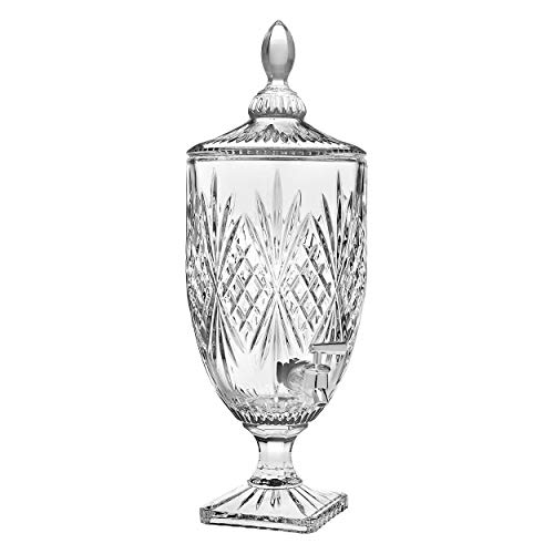 Godinger Iced Beverage Dispenser, Dublin Crystal Collection 1 Gallon