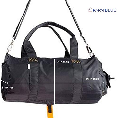 Farm Blue Mini Military Duffle Bag Small Travel Bag for Men and Women Heavy Duty Nylon