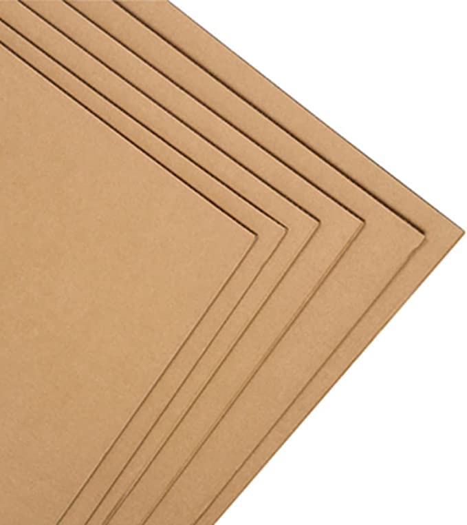 A4 Cardboard Sheets Dividers Corrugated for Packing, Mailing, Arts & Crafts. 3mm Thickness, A4 (210 x 297 mm) Kraft Board - Large Cardboard Sheets, Protective Boards - LEO Design (6)