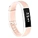 VANCLE Fitbit Alta HR Bands, Classic Accessory Alta Band Replacement Wristband for Fitbit Alta HR 2017 and Fitbit Alta 2016 (v2-Blush Pink, Small)