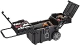 Keter Black Horizontal Tool Box Trolley with Wheels and Handle 65cm view 10