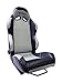 NETAMI NT-5108 Racing Seat with Carbon Fiber texture Grey/Black