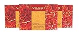 Saffron Soap (Saffron Bar Soap) with Goat Milk - Handmade Herbal Soap (Aromatherapy) with 100% Pure Essential Oils - ALL Natural - Skin Whitening Therapy - Each 2.65 Ounces - Pack of 3 (8 Ounces) - Vaadi Herbals