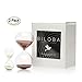 Hourglass Sand Timers-Set of 2 for Home & Office Decoration-60 Mins/5 Mins or 30Mins/5 Mins (30 Mins+5 Mins, Cocoa)