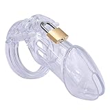 Gold-Crown T-Shirt Briefs Clear Male Device Belt Cage Underwear Chastity Clothing