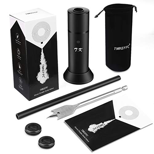 TMKEFFC Smoking Gun Portable Smoker Infuser DIY Set, Handheld Cocktail Smoke Food Smoker for Meat, Sous Vide, Grill, BBQ, Drinks, Cheese, Black - Thumbnail 6