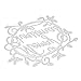 Voberry Paper Craft Cutting Dies Stencil Metal Mold for DIY Scrapbook Album Paper Card Merry Christmas Decoration (I, Sliver)