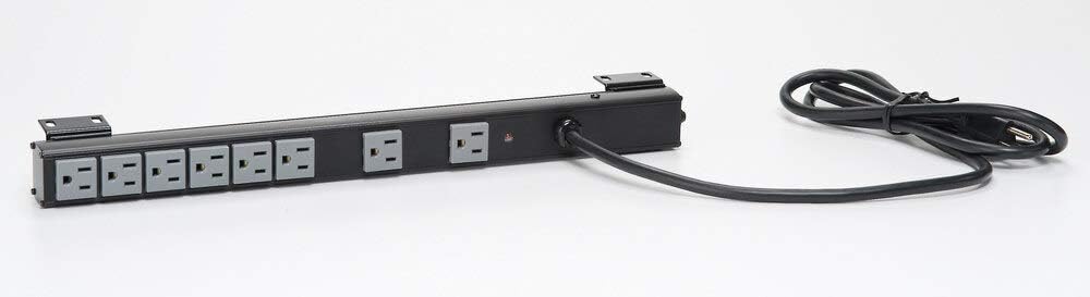 Sanus CAPS12-B1 Rack Mounted Vertical Power Strip Black