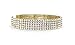 LuxeLife Gold Rhinestone Choker 5 Row Women’s Crystal Necklace Diamond Collar with 5