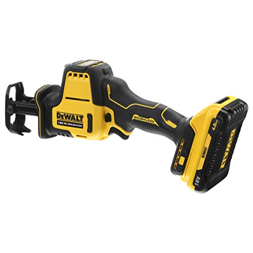 Dewalt 18 Volt Akku Kompakt-Säbelsäge DCS369NT (bürstenloser Motor, elektronische Hubzahlregulierung, werkzeugloser… – Bild 4