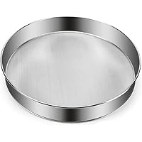 12 Inch Sieves Fine Mesh Strainer Stainless Steel Sifter Round Flour Sieve for Baking Straining Powdering