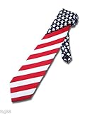 NEW American Flag Men's Neck Tie USA Patriotic NeckTie US Seller