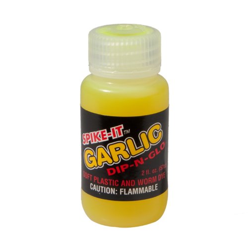 Spike It 03001C Dip N Glo Worm Dye Garlic, 2 Ounce, Chartreuse/Green