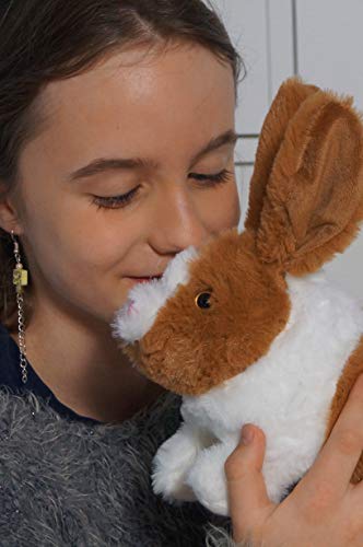Westminster inc hoppy the bunny cute cuddly plush battery operated rabbit toy hops and