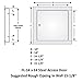 Premier Access Panel 14 x 14 Flush Mount Steel Access Door for Drywall, Powder Coated White