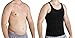 Roc Bodywear Mens Slimming, Compression shirt and Body Shaper. Top Rated (Md, Black)