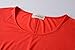 Lanmo Womens Swing Tunic Tops Loose Fit Comfy Flattering T Shirt (XL, Red)