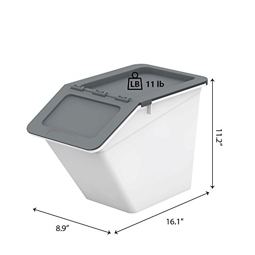 livinbox PP Plastic Pelican Stackable Storage Bins Cubes Containers Box