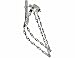 Chrome Bent Flat Twisted Spring Steel Forks, Threaded, Various Sizes