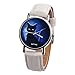 COOKI Women Watches On Sale Clearance Prime Ladies Fashion Mysterious Black Cat Wrist Quartz Watches with Leather Band Elegant Casual Analog Classic Business Watches for Women