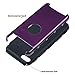 ULAK iPod Touch 6 Case,iPod Touch 5 Case, Dual Layer Slim Protective Hybrid iPod Touch Case Hard PC Cover for Apple iPod Touch 5 6th Generation,Purple+Black