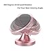 Pikabo Magnetic Phone Car Mount Universal Stick On Dashboard 360 Degree Rotation Magnetic Cell Phone Holder Compatible with iPhone, Samsung, All Smartphone. (Rose Gold)