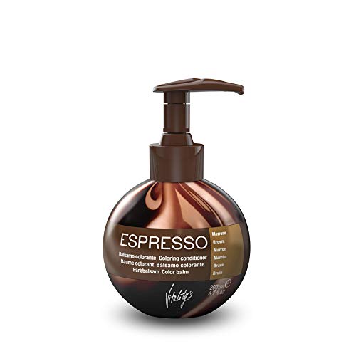 VitalityS Espresso Keratin Hair Coloring Conditioner 6.7 Fl Oz Brown