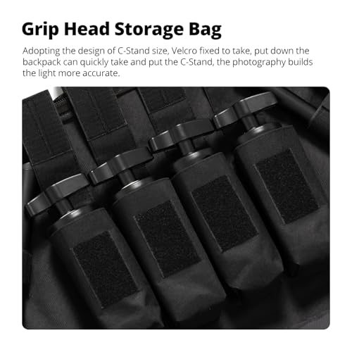 AMBITFUL PB20 C-Stand Carry Bag with Stand 132 x 19 x 13 cm Grey