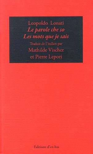 Les  mots que je sais