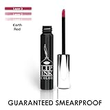 LIP INK Organic Vegan 100% Smearproof Liquid Lip Stain, Earth Red waterproof natural botanicals kosher