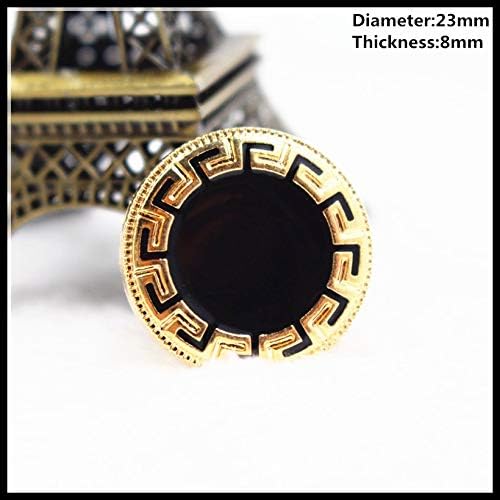 Button Gold - 23mm,20pcs New Fashion Gold Metal Button Decorative Buttons Buttons for Men Sewing,66