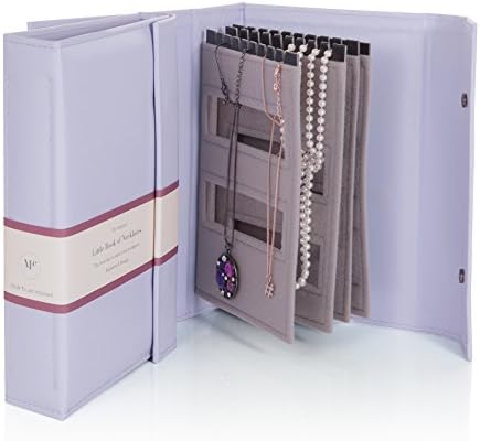Little Book of Necklaces - A Book for Keeping Your Necklaces Tangle-free and Safe! Lilac