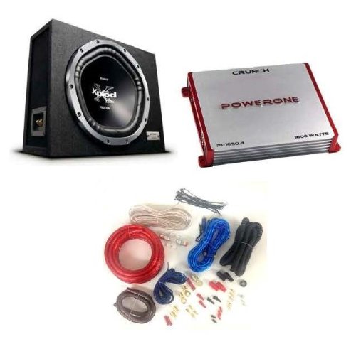 PACKAGE of Sony XSGTX121LS , Crunch P1-650.2 & Amplifier Kit
