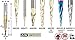 Amana Tool Up Cut Spiral CNC Router Bits for 2D/3D Carving, ZrN Coated, 46284, 1 Deg Tapered Angle Ball Tip 1/8 D x 1/16 R x 1-1/2 x 1/4 Shank x 3 Fl