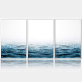 signwin 3 Piece Framed Canvas Wall Art Seascape...