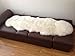 A-STAR Natural White Sheepskin Rug - 2 x 6 Double Genuine Sheep Skin Rug