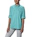 Columbia Women's Bahama Long Sleeve Shirt, Medium, Clear Blue