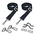 Vtete 2 PCS Adjustable Bimini Top Straps with Loops + Snap Hooks + Eye Straps - 28"~60" Stainless Steel Boat Awning Hardware primary
