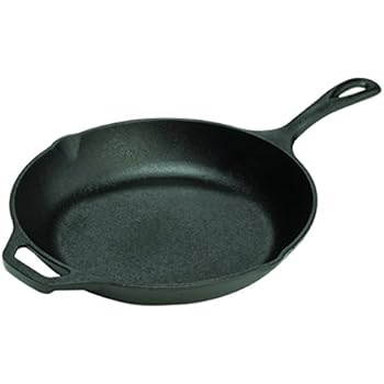 Lodge LCS3 Cast Iron Chef's Skillet, Pre-Seasoned, 10-inch