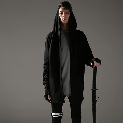 Hooded Jacket Techwear Jacket Amazon ELKNLMU Black Wizard Hoodies