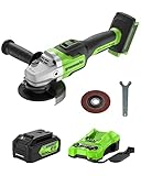 Greenworks 24V Brushless Angle Grinder with 4Ah USB