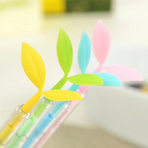 Hosaire Colorful Fluorescence Bean Sprouts 0.5mm Gel Ink Fine Point Pen,Medium Roller Ball Pens Tip Liquid Gel Pen,Students Office Stationary Supplies,12 PCS - Thumbnail 3