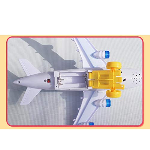 Mavere Durable Children Funny Lighting Running Electric Aircraft Toy With Music Play Vehicles