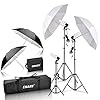 EMART 600W Photography Photo Video Portrait Studio Day Light Umbrella Continuous Lighting Kit