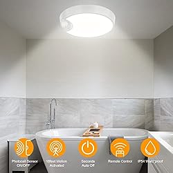 DEEPLITE Battery Ceiling Light Motion Sensor with